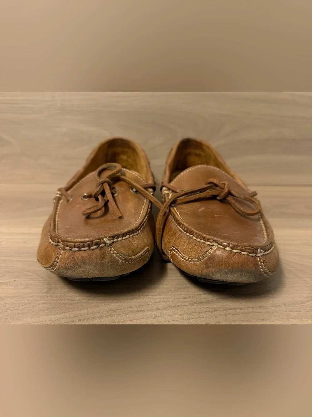Cole Haan Driving Moc Shoes Mens Size 9.5 M Brown Leather Loafers Slip On 13215